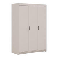 KLEIDERSCHRANK Storicos Beige 133/190,5/53 cm - Modern 3-türig - Beige, Holzwerkstoff/Kunststoff (133/190.5/53cm) - AX Living