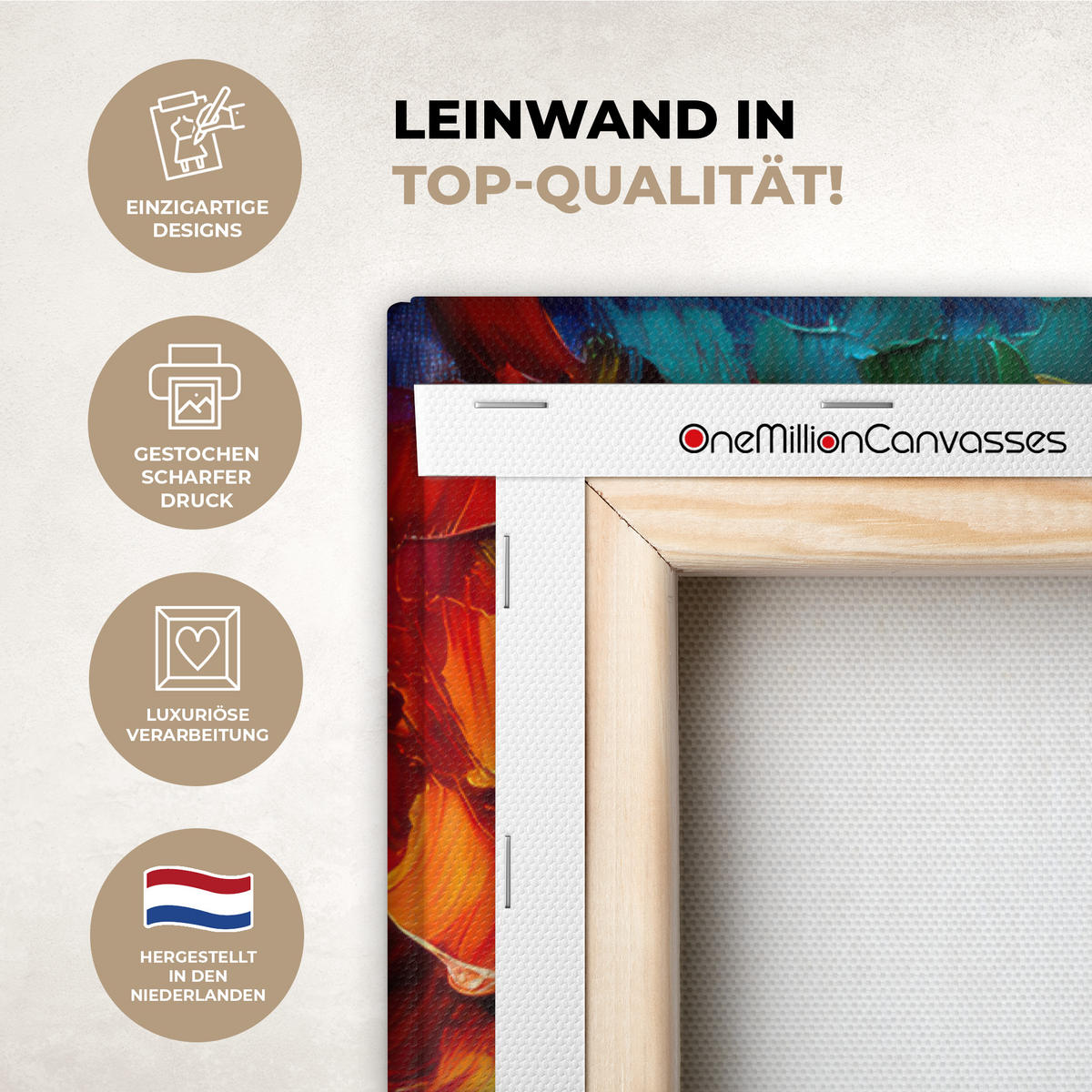 LEINWANDBILD - Baum - Kunst - Natur - Sonnenuntergang - 60x90 - Kunstdruck - Multicolor, Textil (60/90cm) - MuchoWow