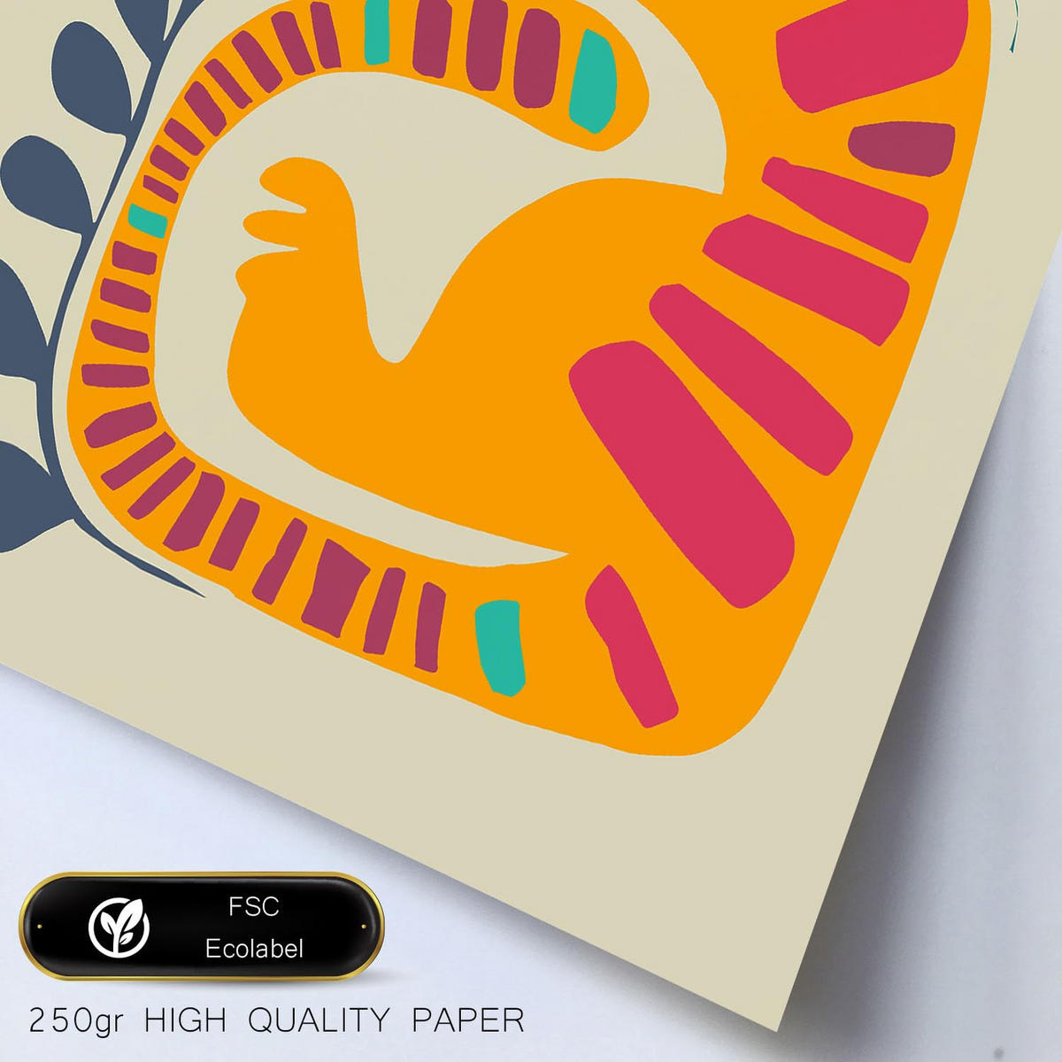 POSTER Set Mit 6 Linienrasse 2 In Tiere Zusammenfassungen A3 & A4 Rahmenlos - Klar, Papier (29/3cm) - Nacnic