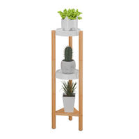 PFLANZENSTÄNDER - Multicolor, Holz/Kunststoff (22/25/78cm) - Relaxdays