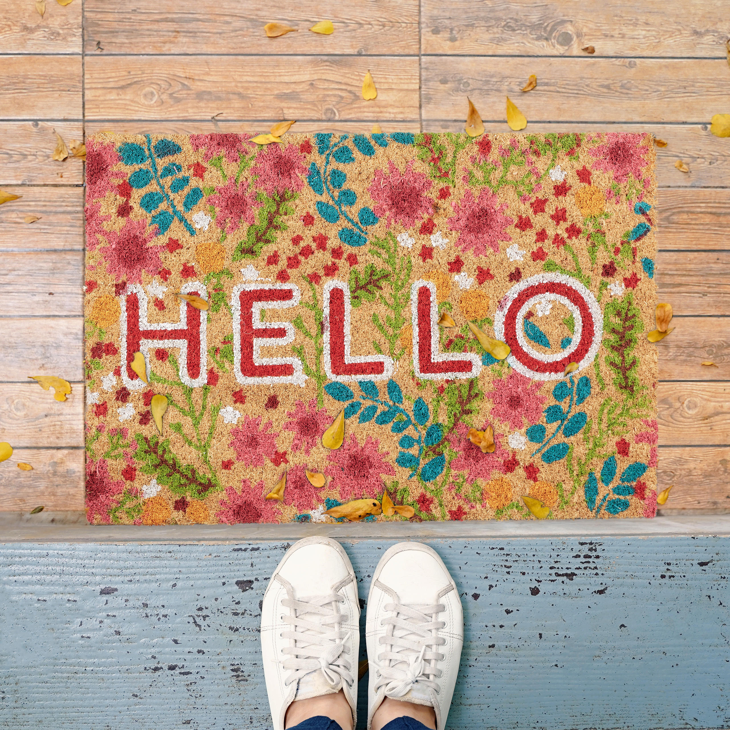 KOKOSFUSSMATTE - Multicolor, Kunststoff/Textil (60/40cm) - Relaxdays