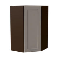 HÄNGESCHRANK Oslo W4/10/60 Lava / Kaschmir Matt 60 / 60 / 96cm - Kaschmir/Dunkelgrau, Holz/Holzwerkstoff (60/96/60cm) - Feldmann-Wohnen
