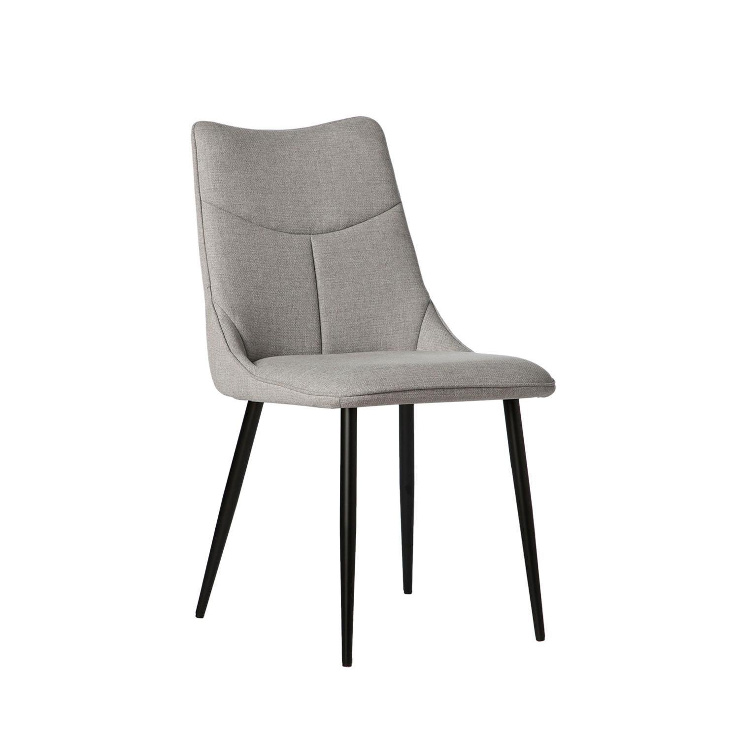 ESSZIMMERSTUHL Selma Grau 46 cm x 85 cm - Grau, Textil (46/85/62cm)