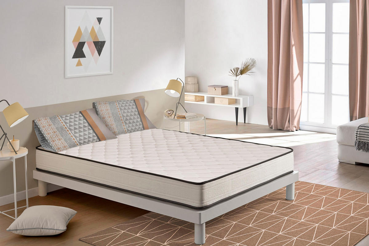 MATRATZE Slim Max 15cm, 80x190cm - Weiß, Textil (80/190cm) - Moonia