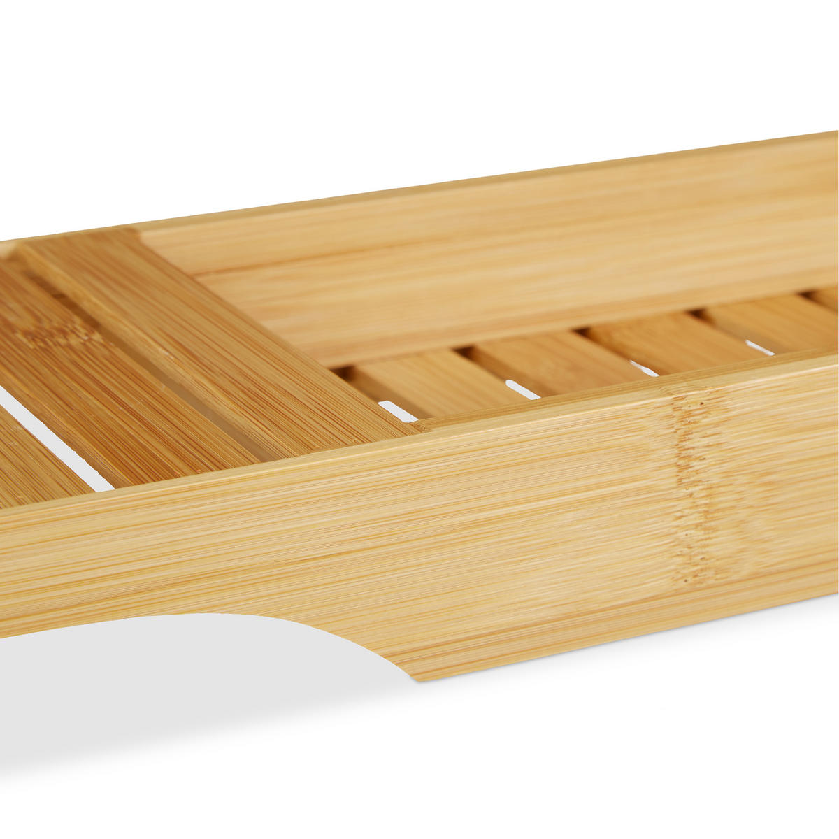 BADEWANNENABLAGE - Hellbraun, Holz (68.5/4.5/14.5cm) - Relaxdays