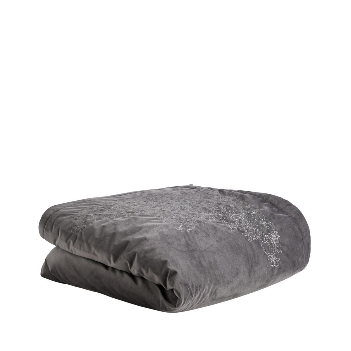 TAGESDECKE Arabea - Dunkelgrau, Textil (200/220cm) - home&you