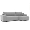 ECKSOFA mit Schlaffunktion und Bettkasten, Grau - Grau, Holzwerkstoff/Textil (145/278cm) - Idohome