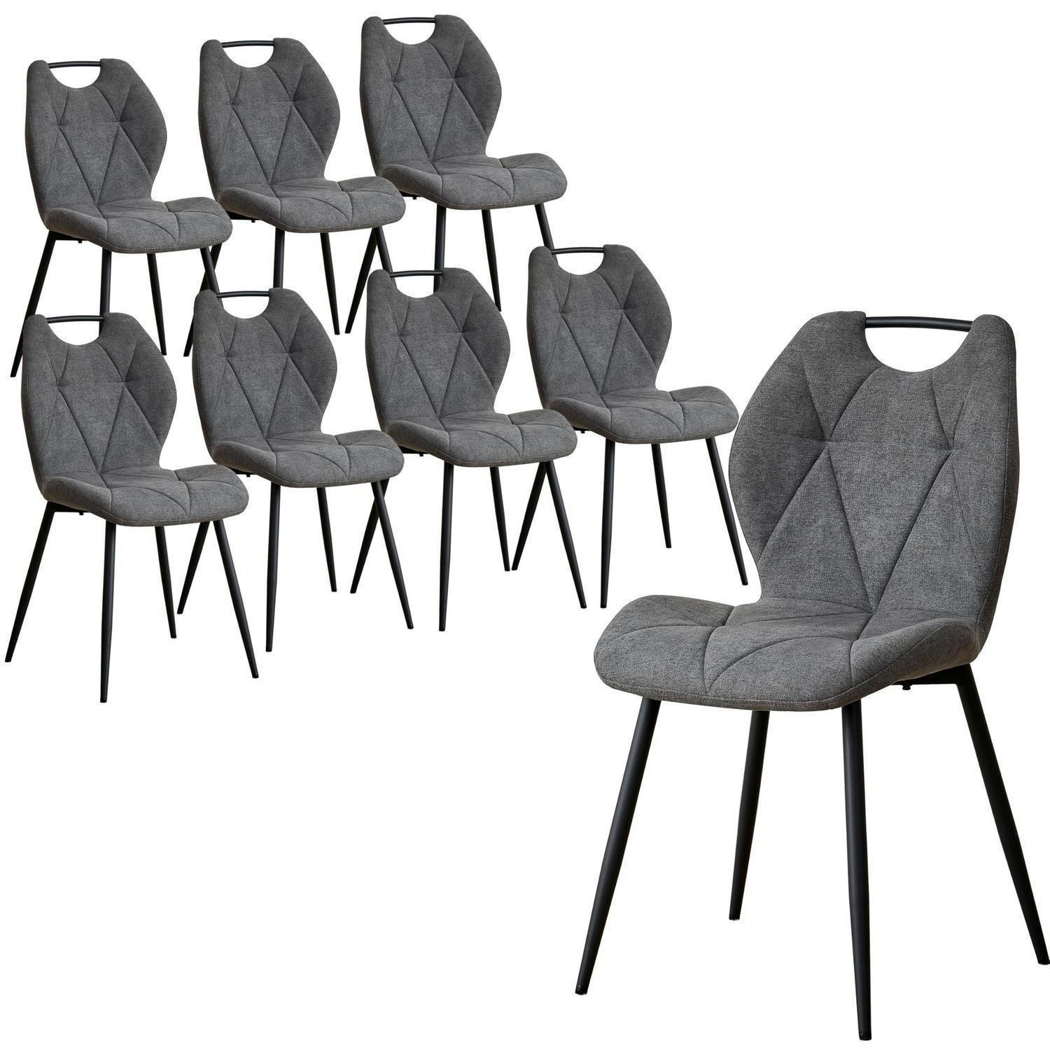 XXXLutz Esszimmerstuhl Grau 44x86x48 cm