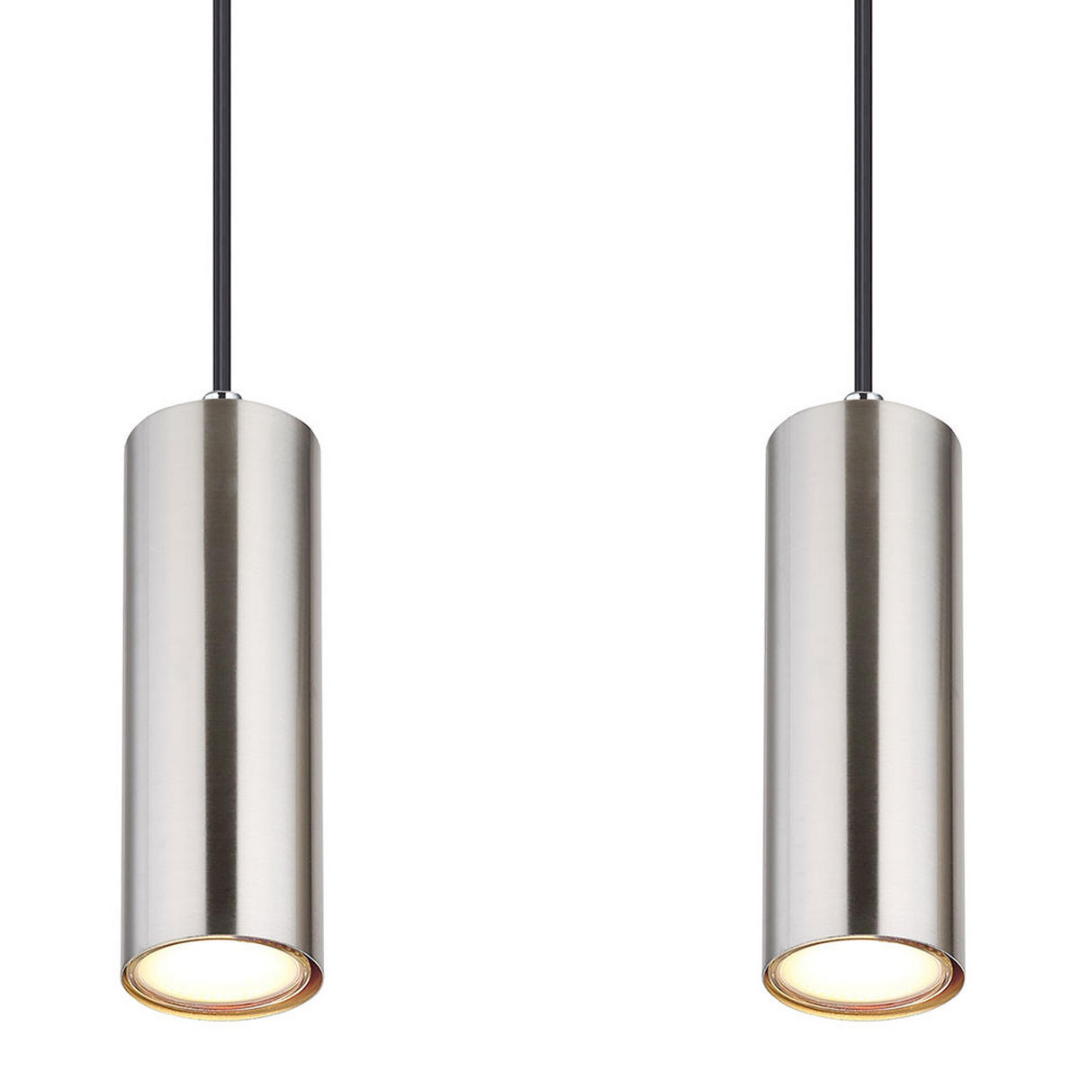 LED HÄNGELEUCHTE Metall Silber 4-flammig - Silberfarben, Metall (65/6/120cm)