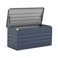 GARTENSCHRANK - GARTENTRUHE store Grau - Grau, Holz (69/60/165cm) - Habitat Garten