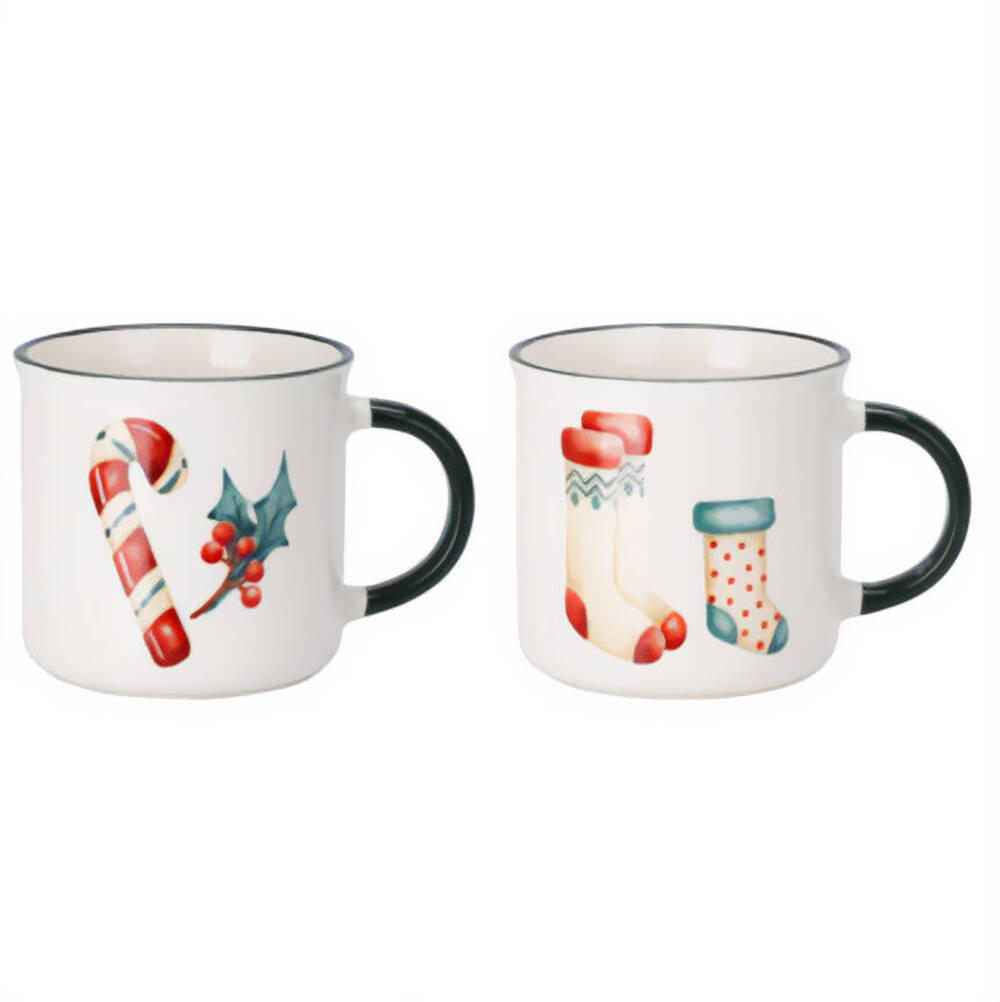 TASSEN Porzellan 200 ml 2er-Set - Grün, Keramik (0.3L) - Siaki