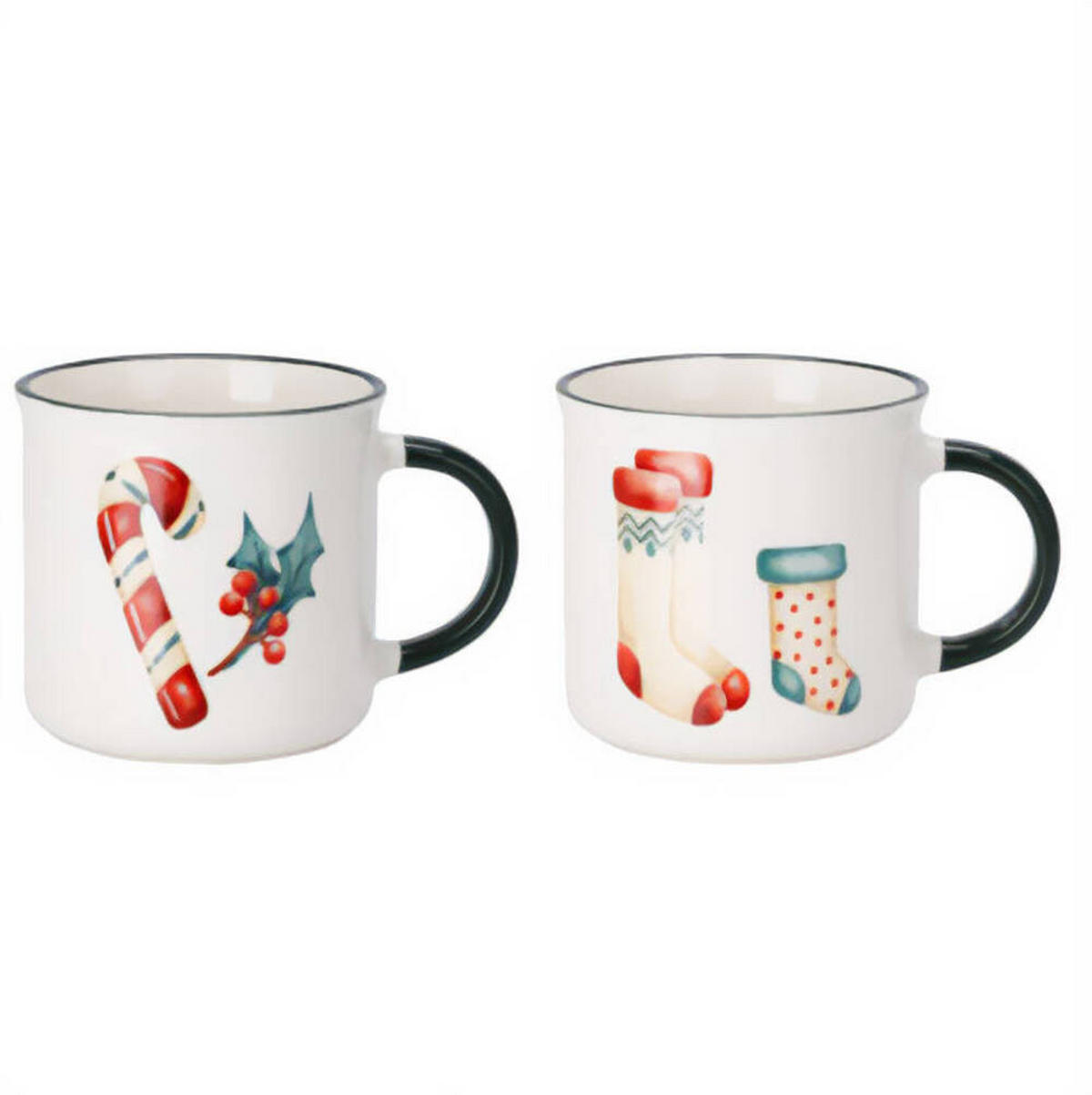 TASSEN Porzellan 200 ml 2er-Set - Grün, Keramik (0.3L) - Siaki