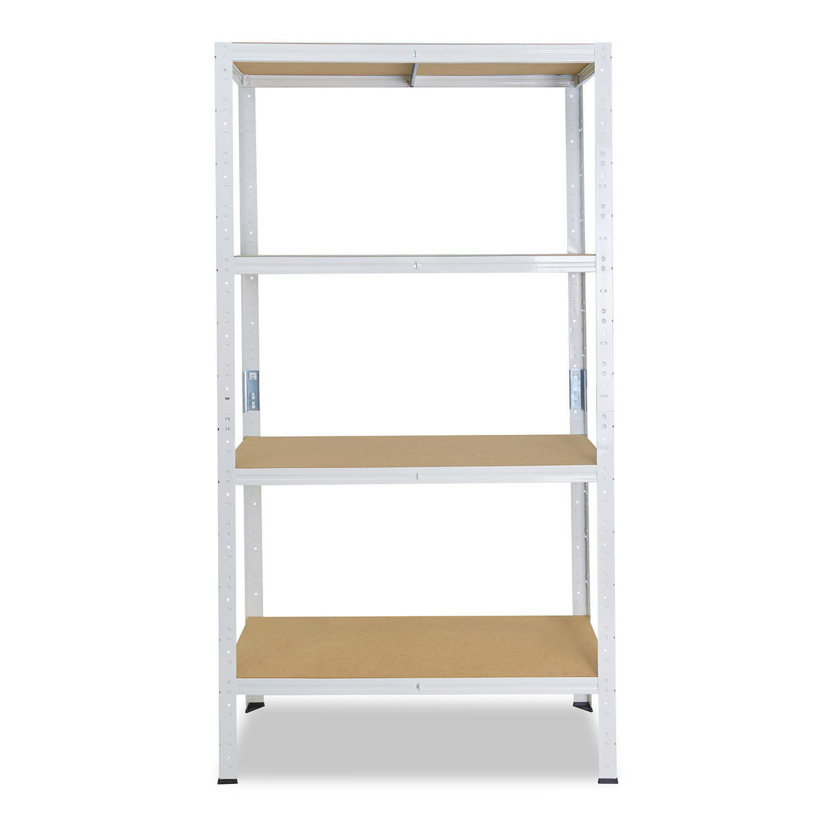 SCHWERLASTREGAL HOME 180x50x30 cm in weiß mit 4 Böden und 175 kg Traglast pro Boden - Creme, Metall (50/180/30cm) - shelfplaza