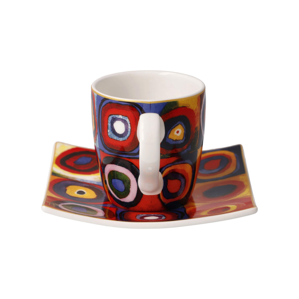 ESPRESSOTASSE Wassily Kandinsky - Quadrate, Fine Bone China, Bunt, 0.1 L - Multicolor, Keramik (0.1L) - Goebel