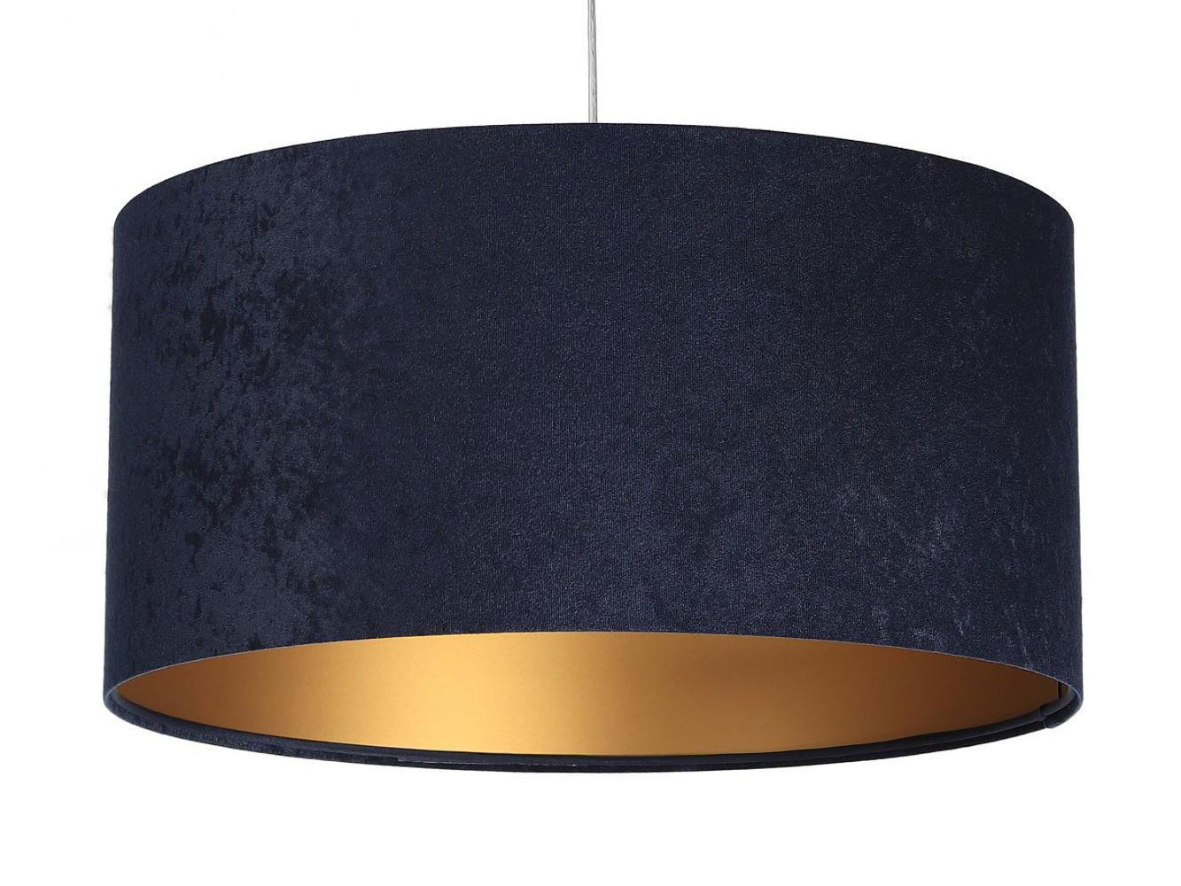 HÄNGELEUCHTE Blau 50/25 cm - Blau/Goldfarben, Kunststoff (50/0.8/25cm) - ONZENO