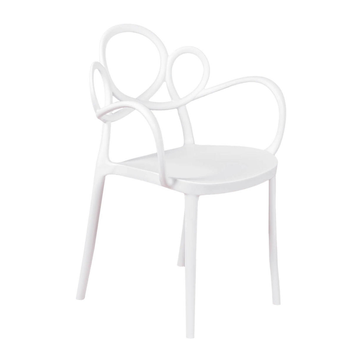 STUHL Kunststoff Weiß - Weiß, Kunststoff (56/84/45cm) - Nest Dream