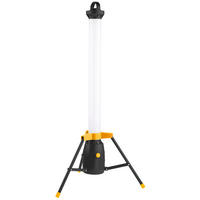LED-TURM-BAUSTRAHLER - 360° Lichtauslass für Innen- und Außenbereich, dimmbar, 110cm hoch, 2er-Set - Gelb/Schwarz, Kunststoff (57/57/123cm) - Northpoint