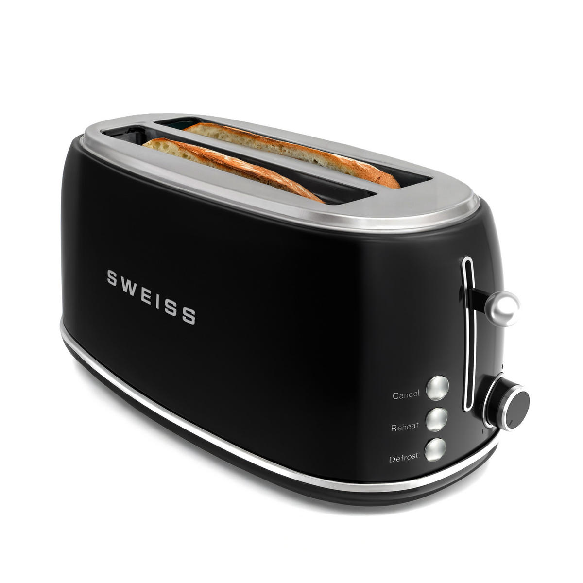TOASTER GRV9 Schwarz, Vintage - Schwarz, Metall (41/18.2/20cm) - SWEISS