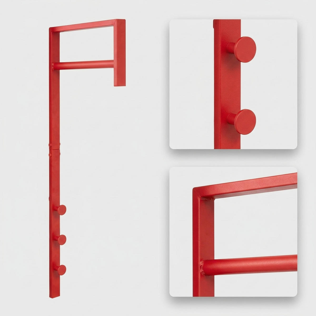 GARDEROBENSTÄNDER Pisa Rot 3/30/82 cm - Rot, Metall (3/82/30cm) - ebuy24