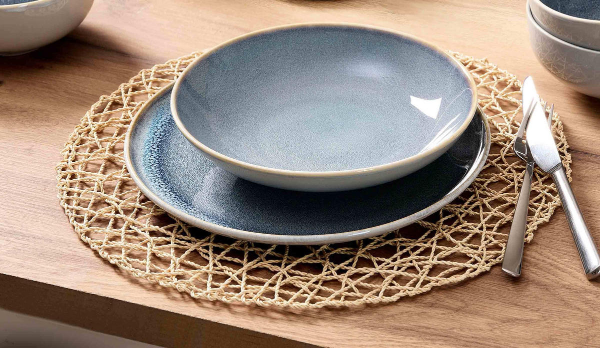 SUPPENTELLER Skagen Stone grau ø 21,5 cm 6er Set - Grau, Keramik (21.5cm) - Ritzenhoff Breker