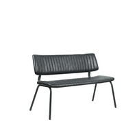 ESSZIMMERBANK Gusto Schwarz 63/120/81 cm - Schwarz, Textil (120/81/63cm) - LABEL51