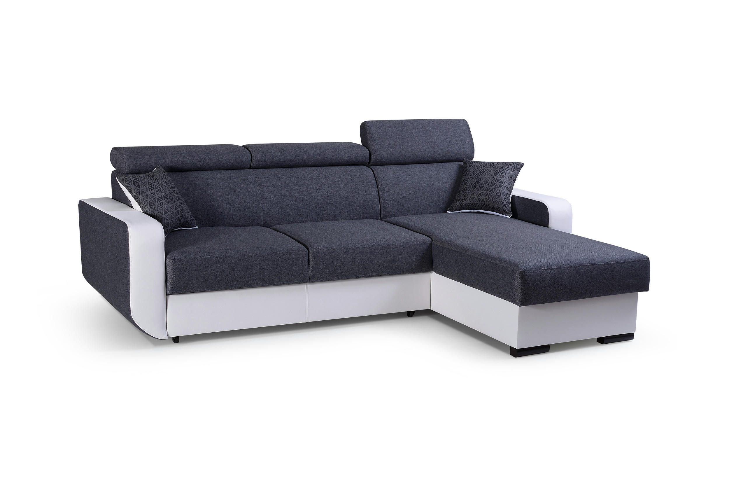 ECKSOFA - Pedro - Grau - Grau, Textil (236/165cm) - Möblo