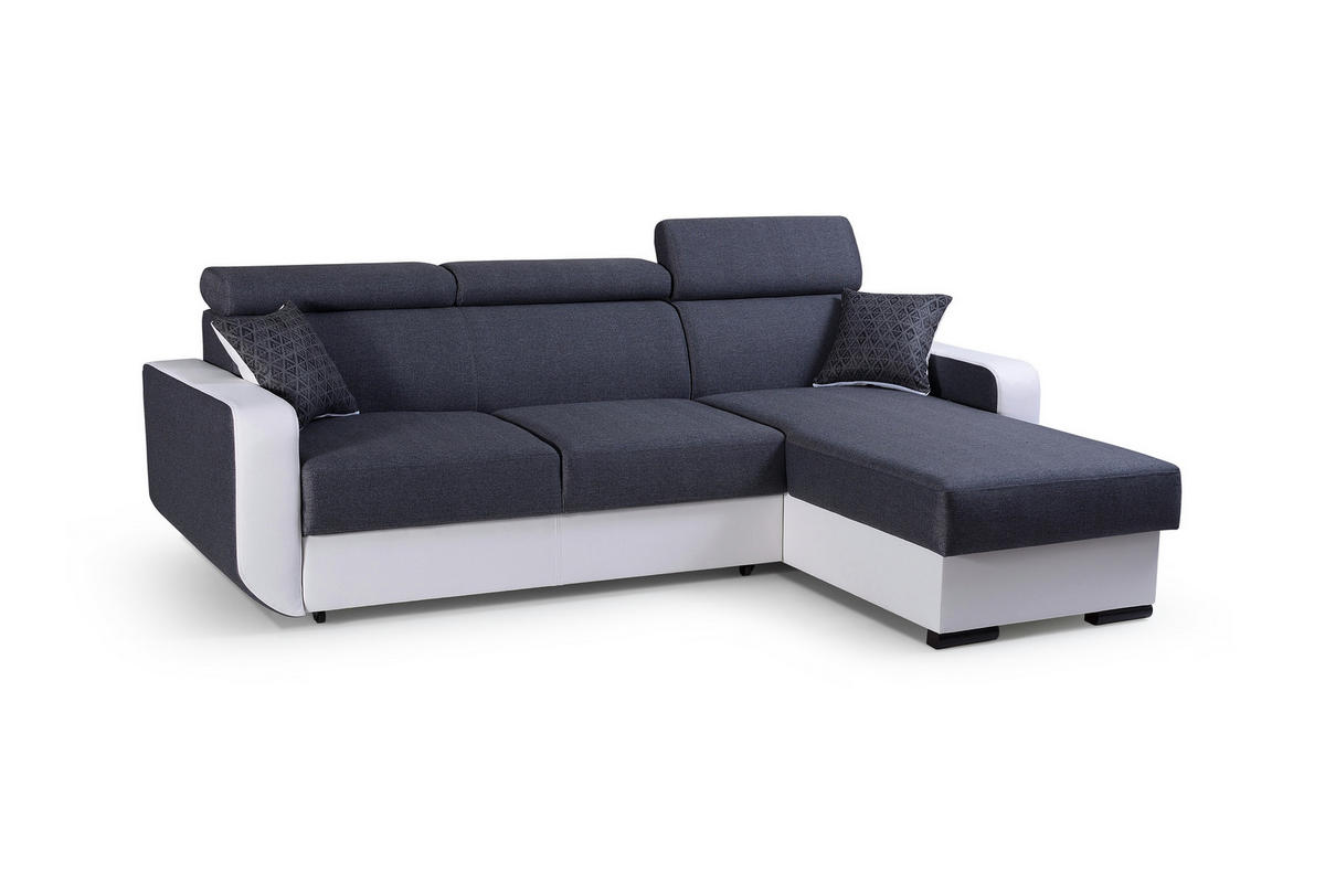 ECKSOFA - Pedro - Grau - Grau, Textil (236/165cm) - Möblo