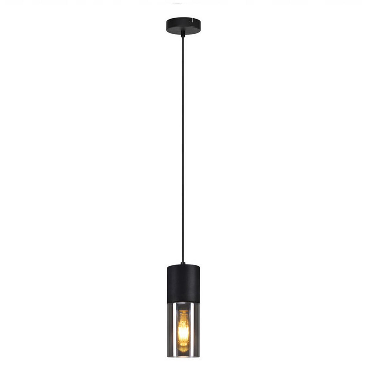 HÄNGELEUCHTE Elmar 1-flammig 10/10/150 cm - Schwarz, Metall (10/10/150cm) - Nettlife