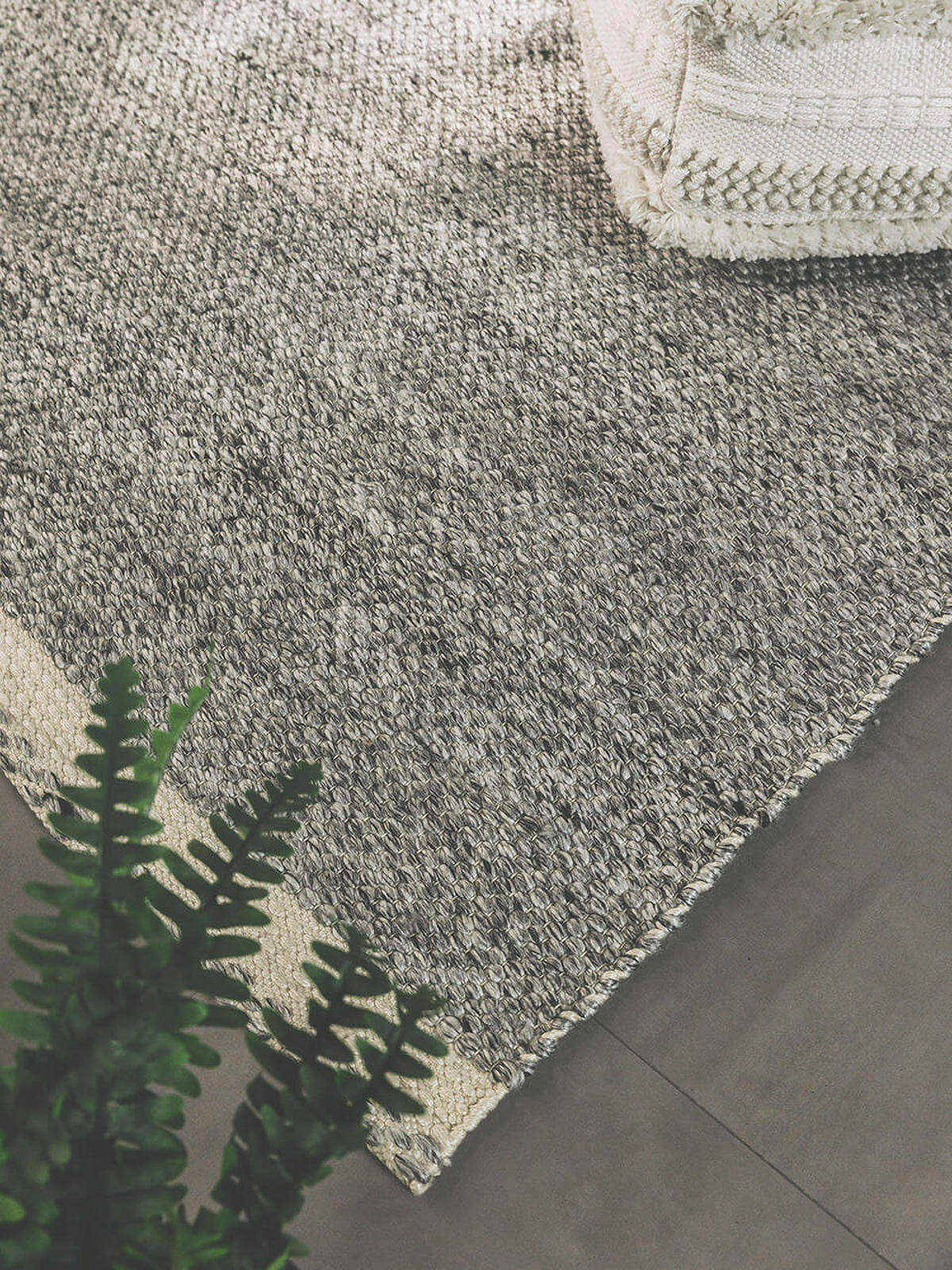 TEPPICH aus recyceltem Material Kiah Grau 160x230 cm - Grau, Textil (160/1cm) - KUNSTLOFT