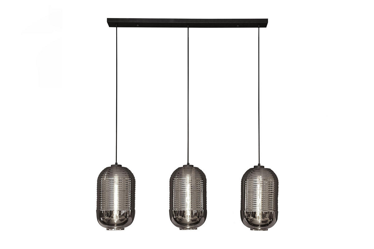 HÄNGELAMPE BRAGA Schwarz Glas - Schwarz, Glas (22/105/150cm) - KAWOLA