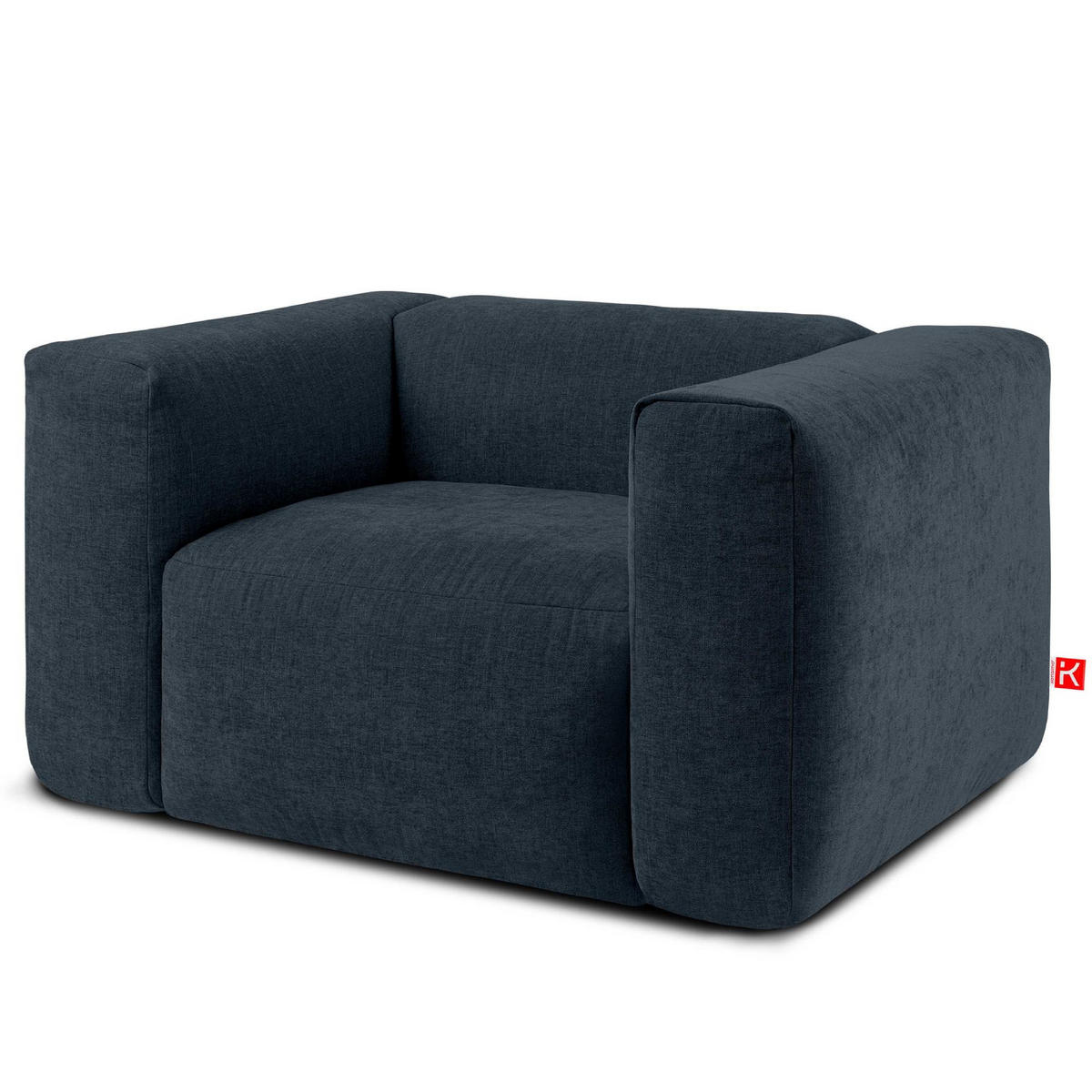 SESSEL BUFFO , Dunkelblau - Dunkelblau, Textil (130/73/96cm) - KONSIMO®