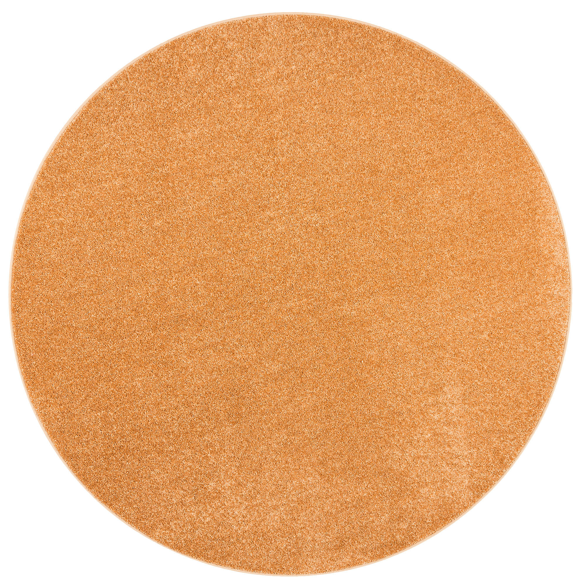 HOCHFLOR VELOURS TEPPICH LUNA RUND - Terra cotta, Textil (200/200cm) - Snapstyle