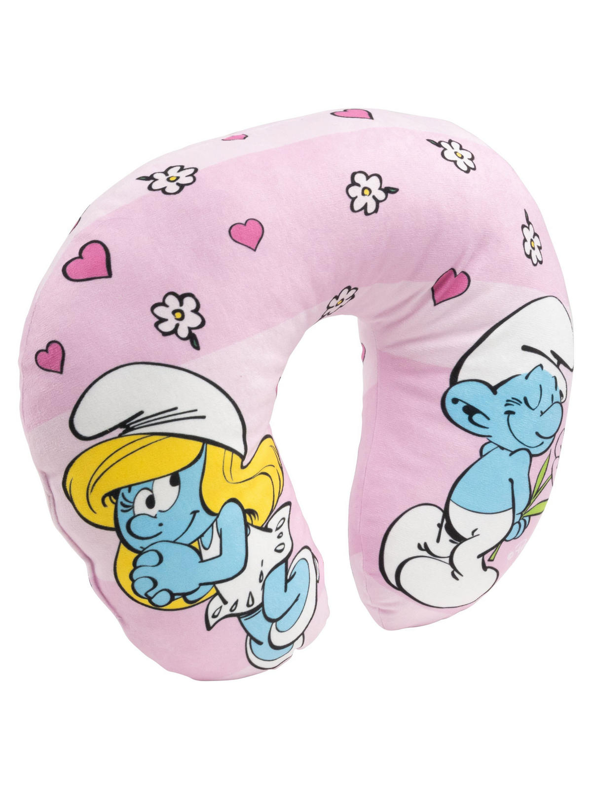 NACKENKISSEN Die Schlümpfe Rosa 35 x 30 cm - Rosa, Textil (35/30cm) - United Labels