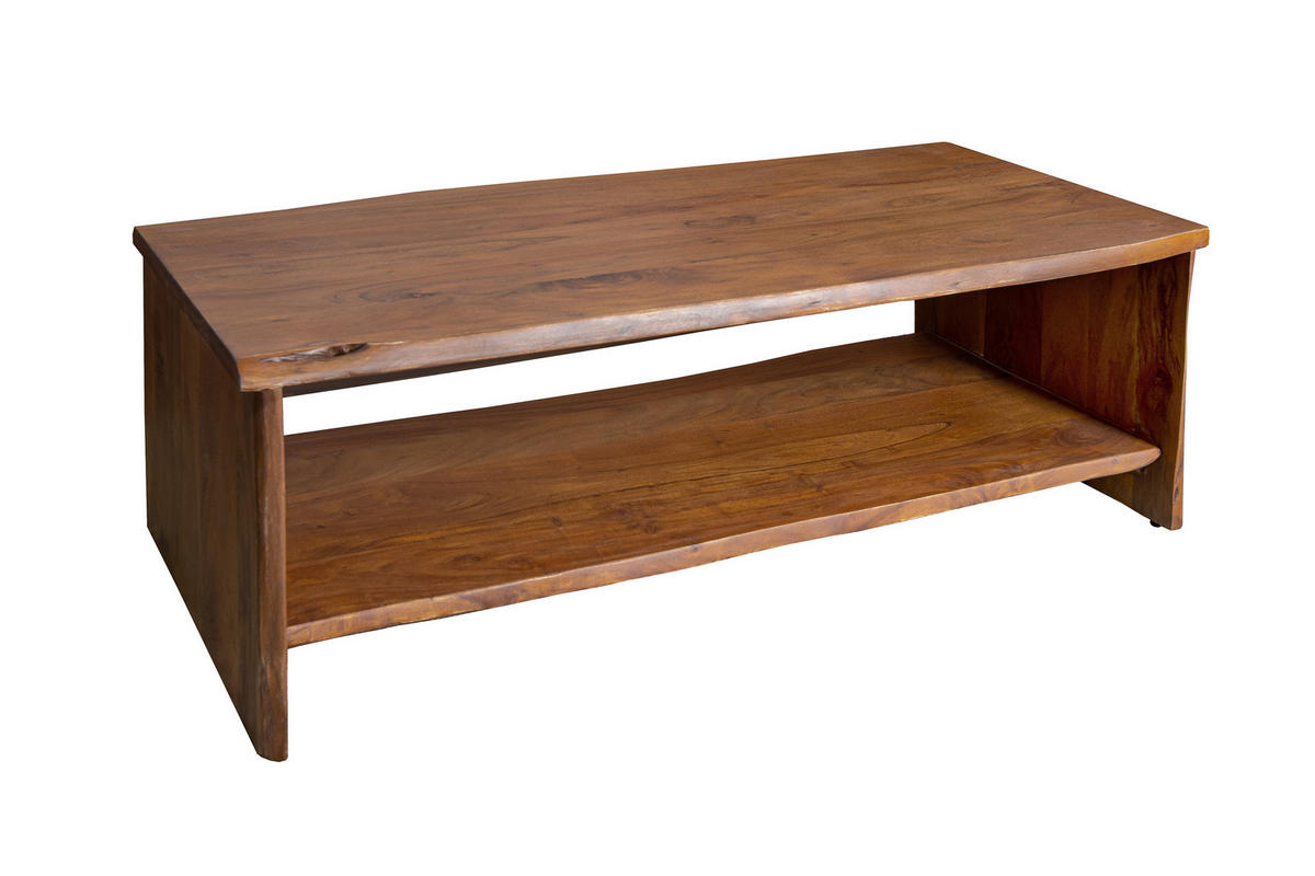 COUCHTISCH DAHLIA - Braun/Naturfarben, Akazienholz/Holz (60/120/40cm) - SAM