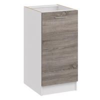 KÜCHENUNTERSCHRANK D40 dunkel sonoma truffel - Dunkelbraun, Holzwerkstoff (40/82/44cm) - roe furniture