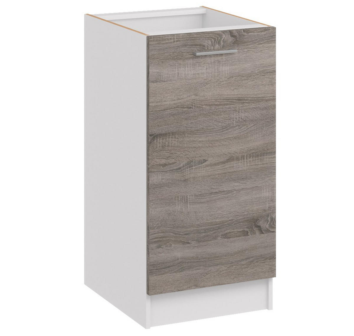 KÜCHENUNTERSCHRANK D40 dunkel sonoma truffel - Dunkelbraun, Holzwerkstoff (40/82/44cm) - roe furniture