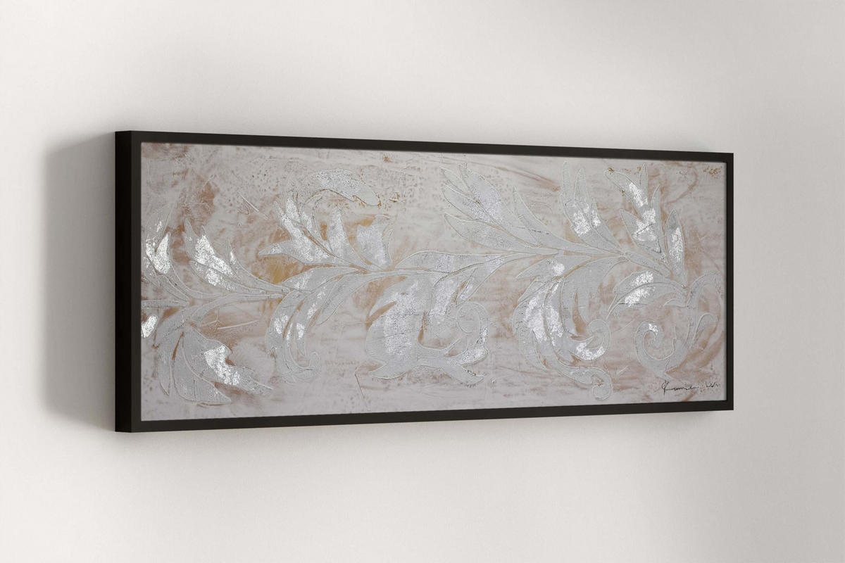 ACRYLBILD HANDGEMALT 150/50 cm - Beige, Holz/Textil (150/50cm) - KUNSTLOFT