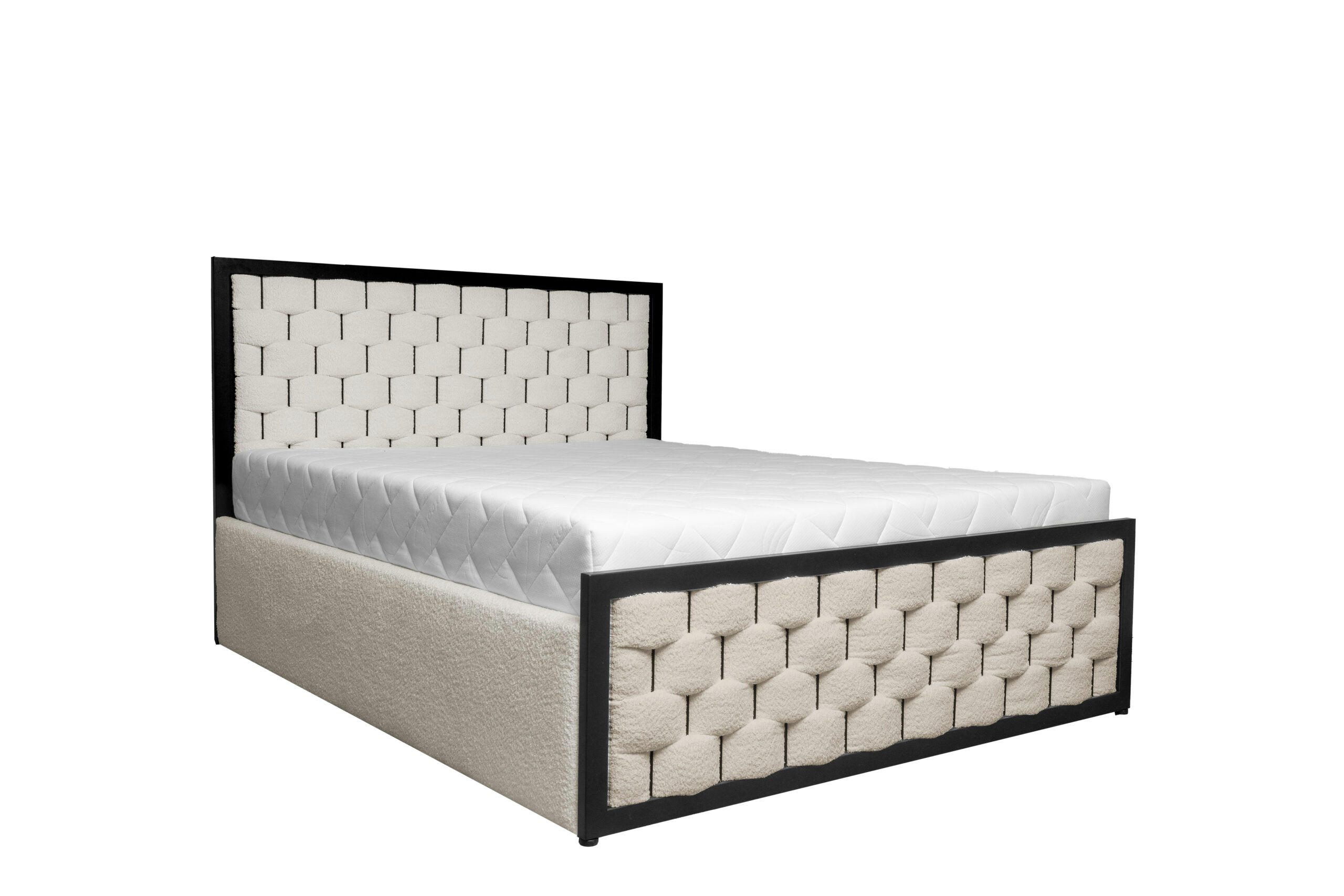 POLSTERBETT - Gramo 160x200 - Beige - Beige, Metall (160/200cm) - Möblo