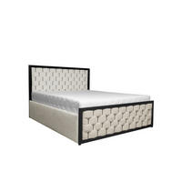 POLSTERBETT - Gramo 160x200 - Beige - Beige, Metall (160/200cm) - Möblo