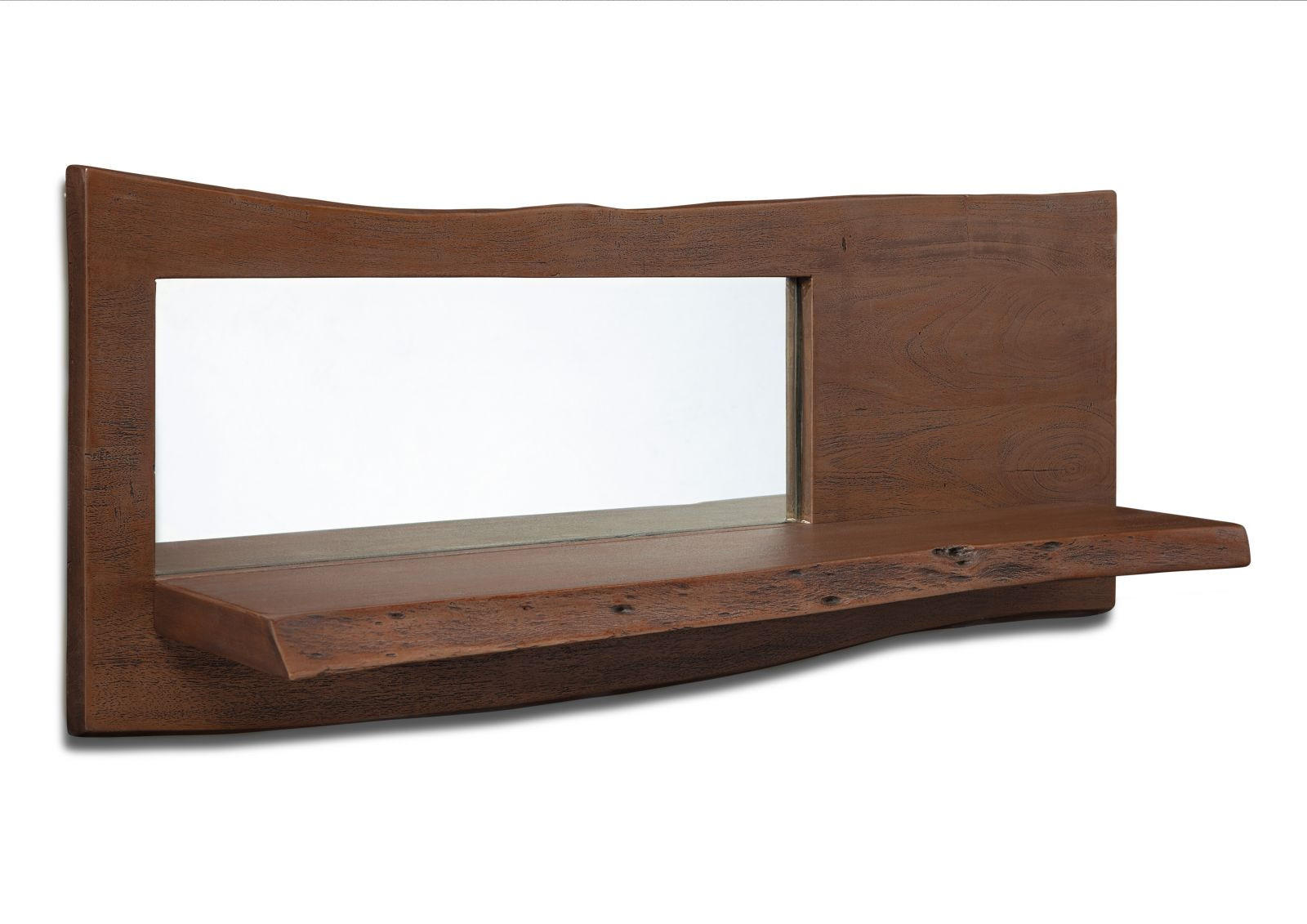 WANDREGAL Akazie 101x22x38 braun lackiert PURE ACACIA #807 - Braun, Holz (101/38/22cm) - Massivmoebel24