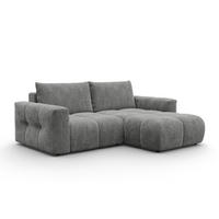 ECKSOFA VERONA 3-Sitzer rechts, Grau - Schwarz/Grau, Holz/Textil (224/173cm) - Courtois Laville