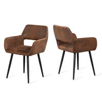 ARMLEHNSTUHL Vintage Braun - Braun, Textil (46/81/45cm) - Meubles Cosy