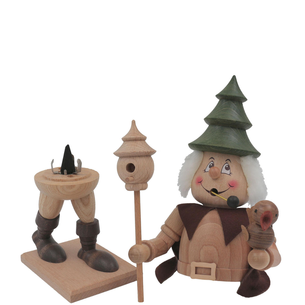 RAUCHFIGUR Wichtel Tannenwichtel 23 cm - Multicolor, Holz (11/27/0.1cm)