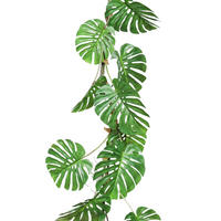 MONSTERA Künstliche Monstera-Girlande - Maida 180 cm - Grün, Kunststoff (180cm) - aplanta