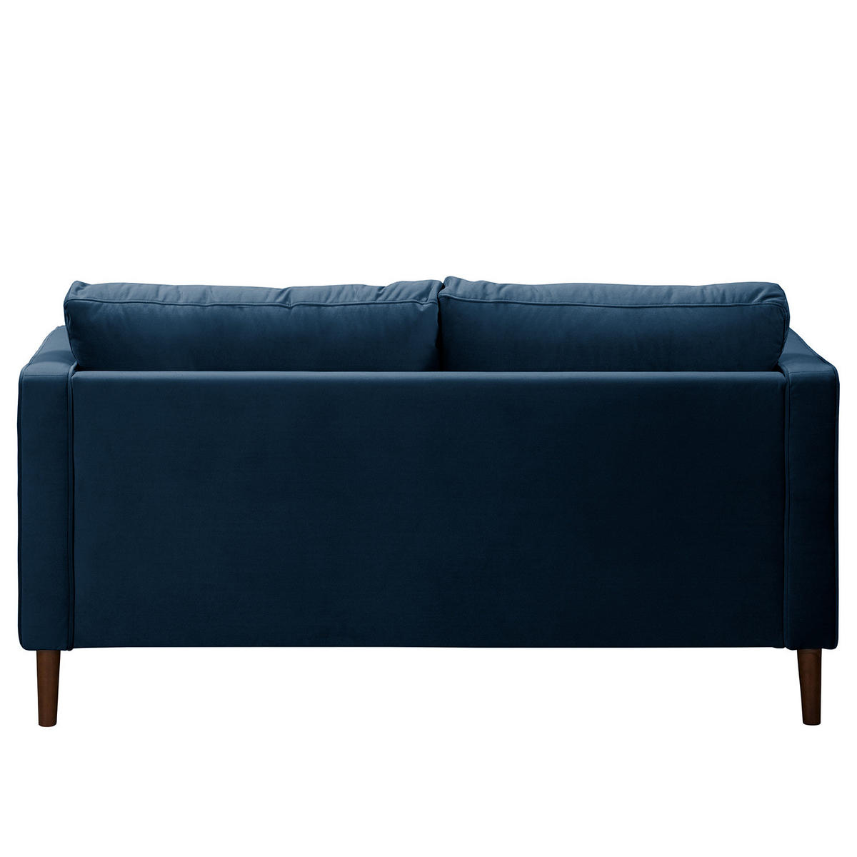 2-SITZER SOFA - Samt - Dunkelblau, Textil (150/80/86cm) - home24