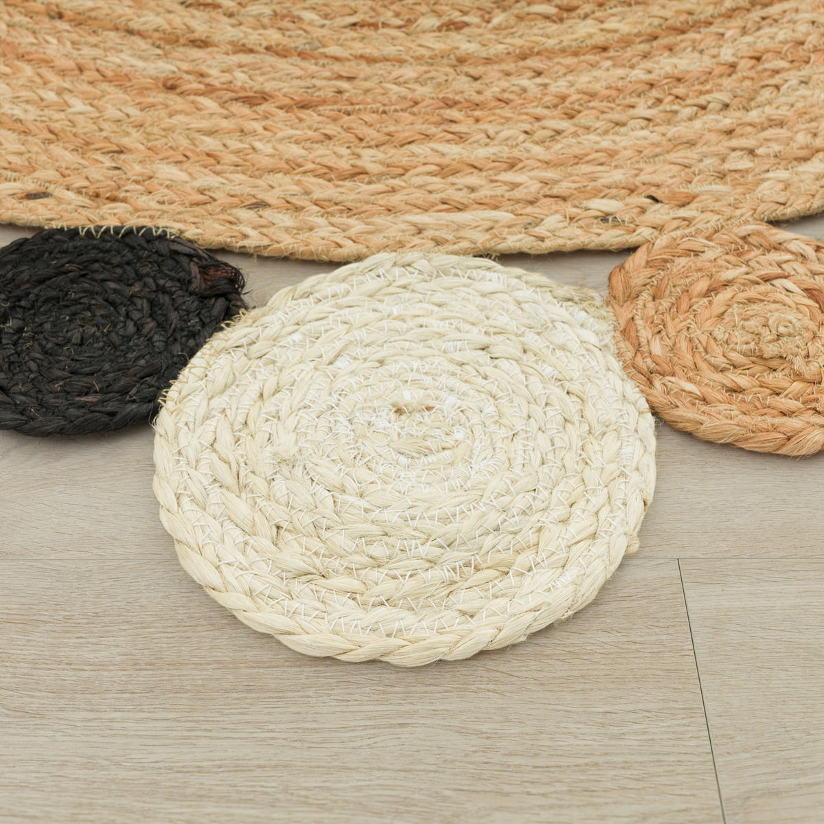 HOCHFLORTEPPICH 120/120 cm Viborg 592 - Schwarz, Textil (120/120cm) - Paco Home
