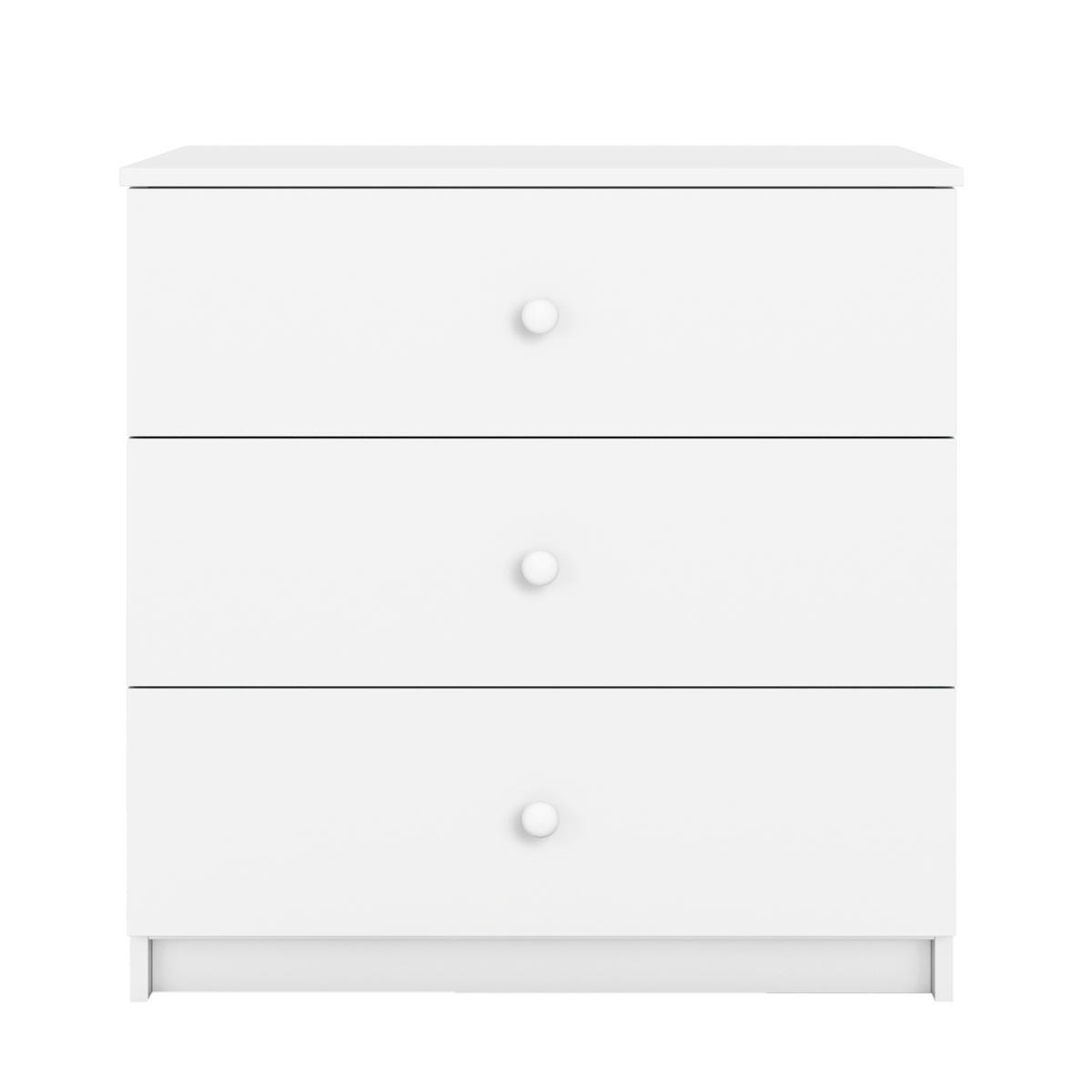 KOMMODE Babydreams ohne Muster 81/81/41 - Weiß, Holzwerkstoff (81/81/41cm) - RAUMHIRSCH FURNITURE