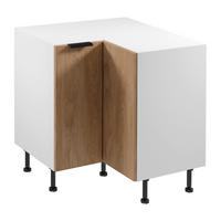 ECKUNTERSCHRANK D90N – Sorento Weiß Sonoma Eiche – L-Form, Ecke voll nutzbar – Weiß / Sonoma Eiche - Weiß/Sonoma Eiche, Holzwerkstoff (84/87/84cm) - ROYAL24_MARKT