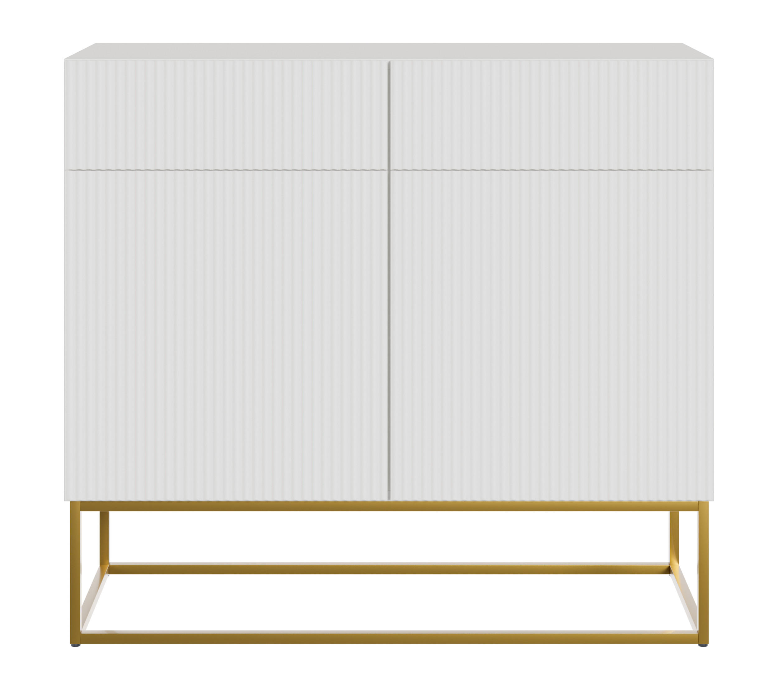 Selsey KOMMODE Weiß 100cm × 38cm × 90cm