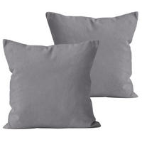 KISSENBEZUG 40x40 cm aus 100% Baumwolle, Kissenhülle Grau Uni - Grau, Textil (40/40cm) - Carpe Sonno